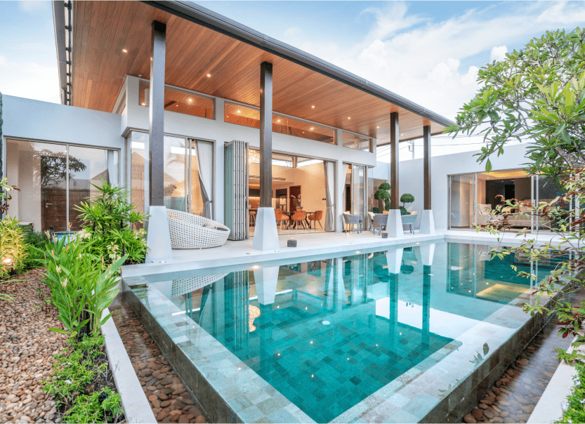 Modern house with a pool